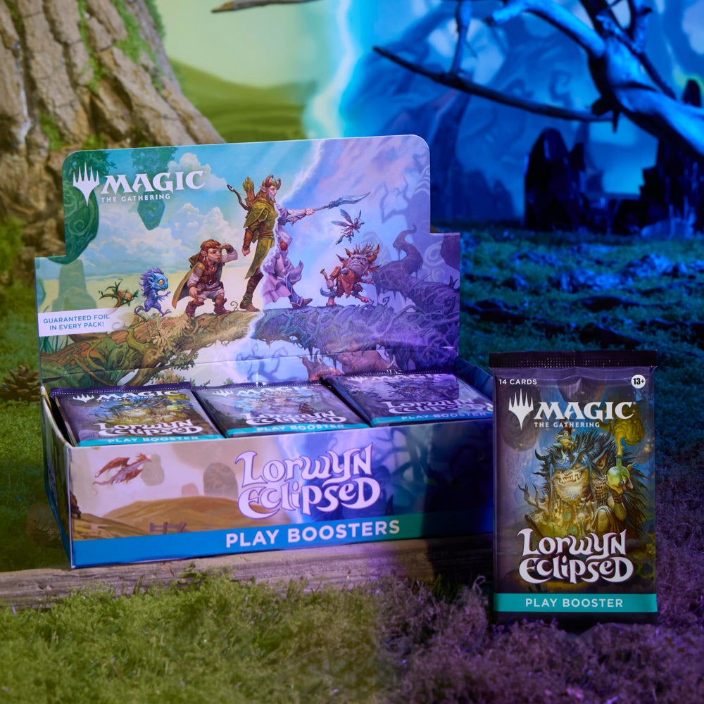 Magic: The Gathering grupo jugando Draft con sobres Lorwyn Eclipsed, divertido