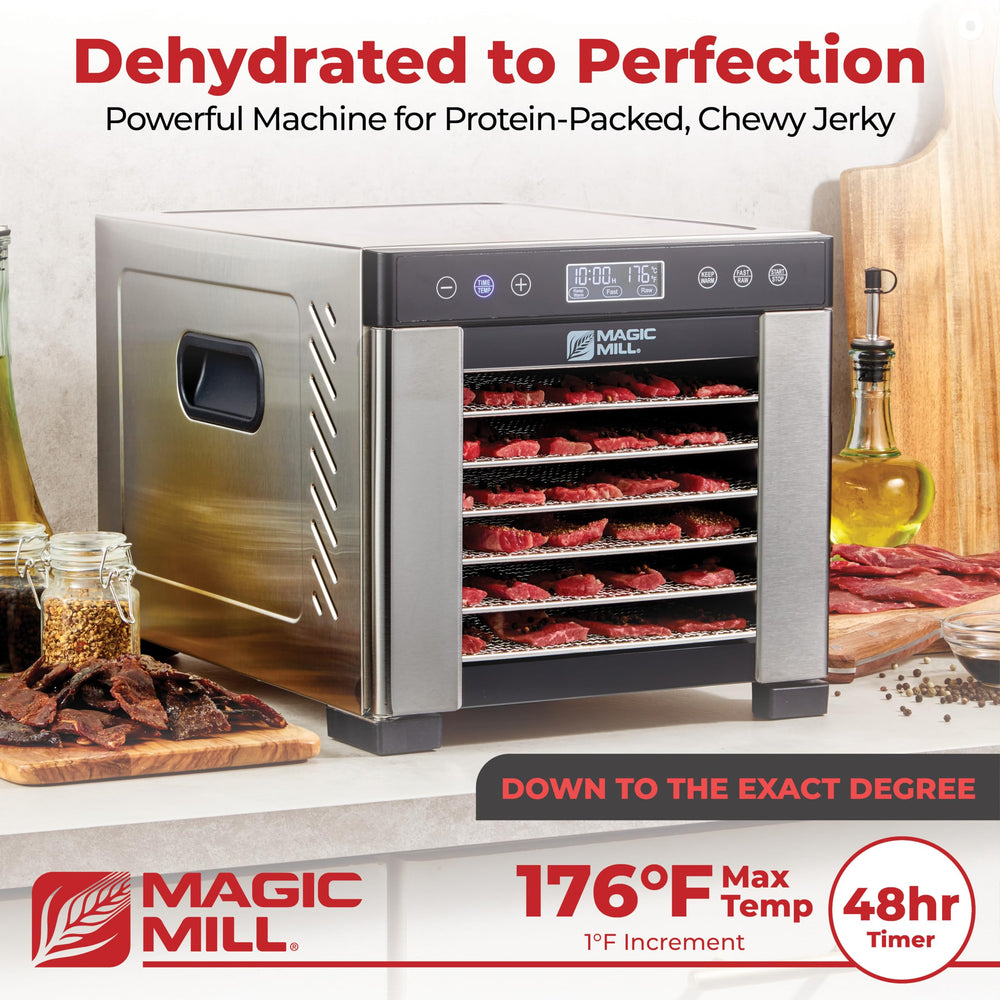 Magic Mill panel digital y perilla para control preciso y ajustes de temperatura