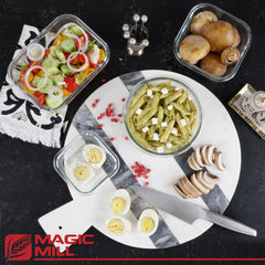 Magic Mill primer plano del vidrio borosilicato resistente que no retiene olores