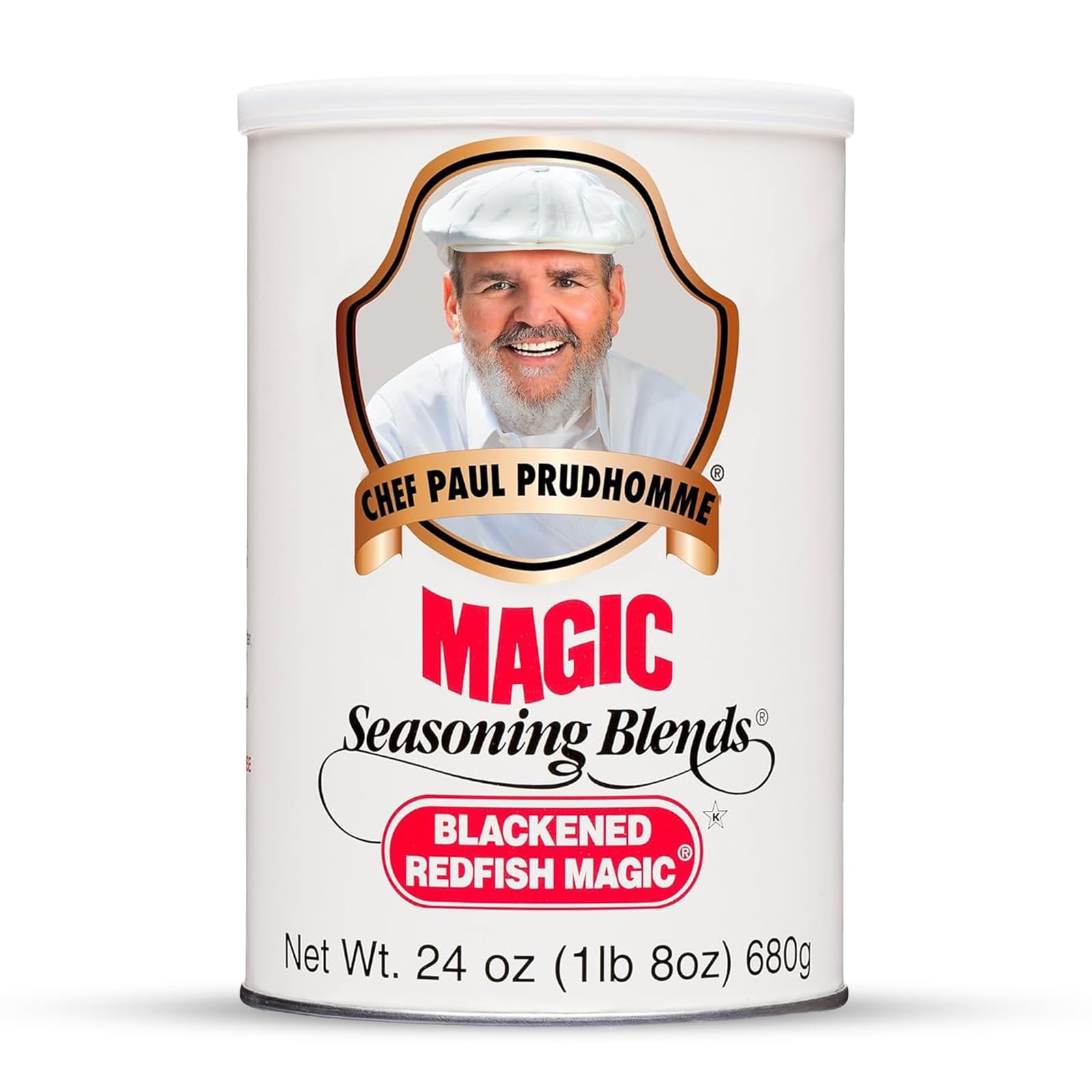 Magic Seasoning Blends front canister showing label and size benefit