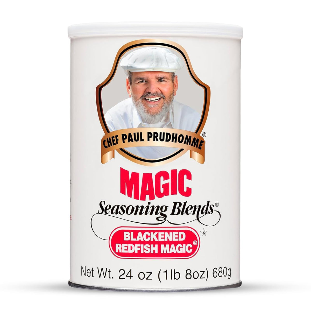 Magic Seasoning Blends front canister showing label and size benefit