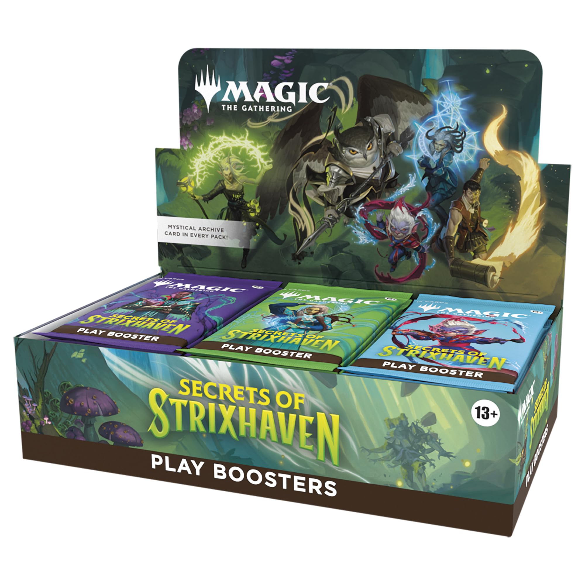 Magic: The Gathering caja frontal mostrando 30 Play Boosters y presentación atractiva