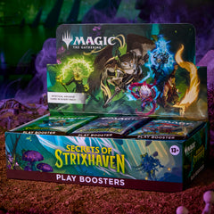 Magic: The Gathering sobre abierto con cartas visibles para excitación de apertura