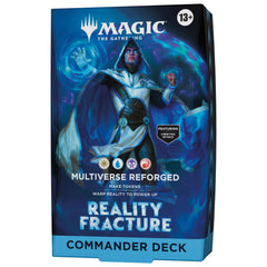 Magic: The Gathering embalaje frontal del deck mostrando cartas y accesorios, ideal para jugar