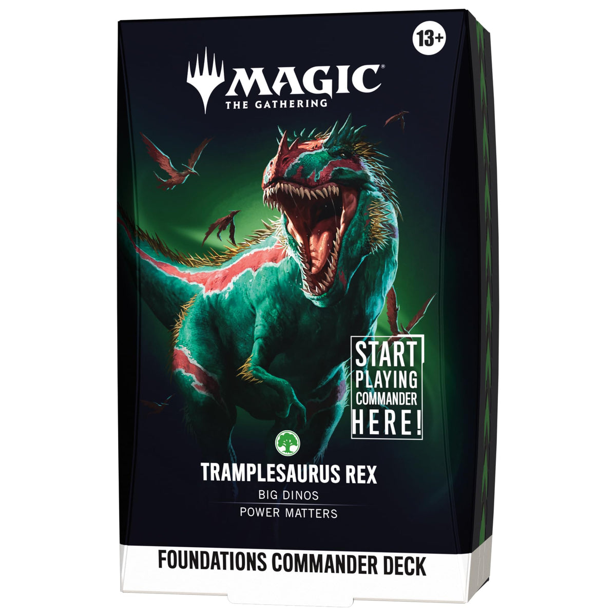 Magic: The Gathering vista frontal del mazo y accesorios, listo para jugar