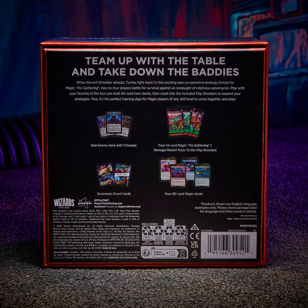 Magic: The Gathering arte de portada en primer plano resaltando estilo TMNT