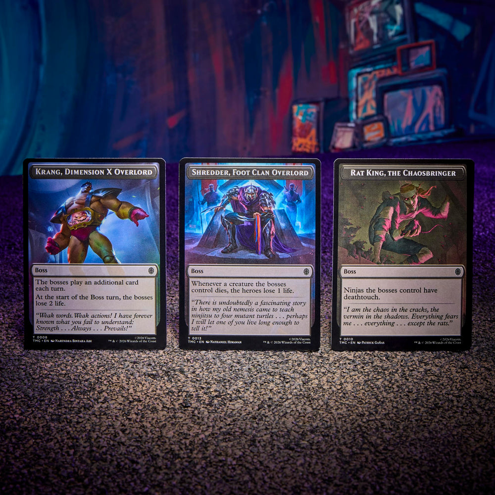 Magic: The Gathering cartas de evento sobre la mesa ilustrando efectos dinámicos