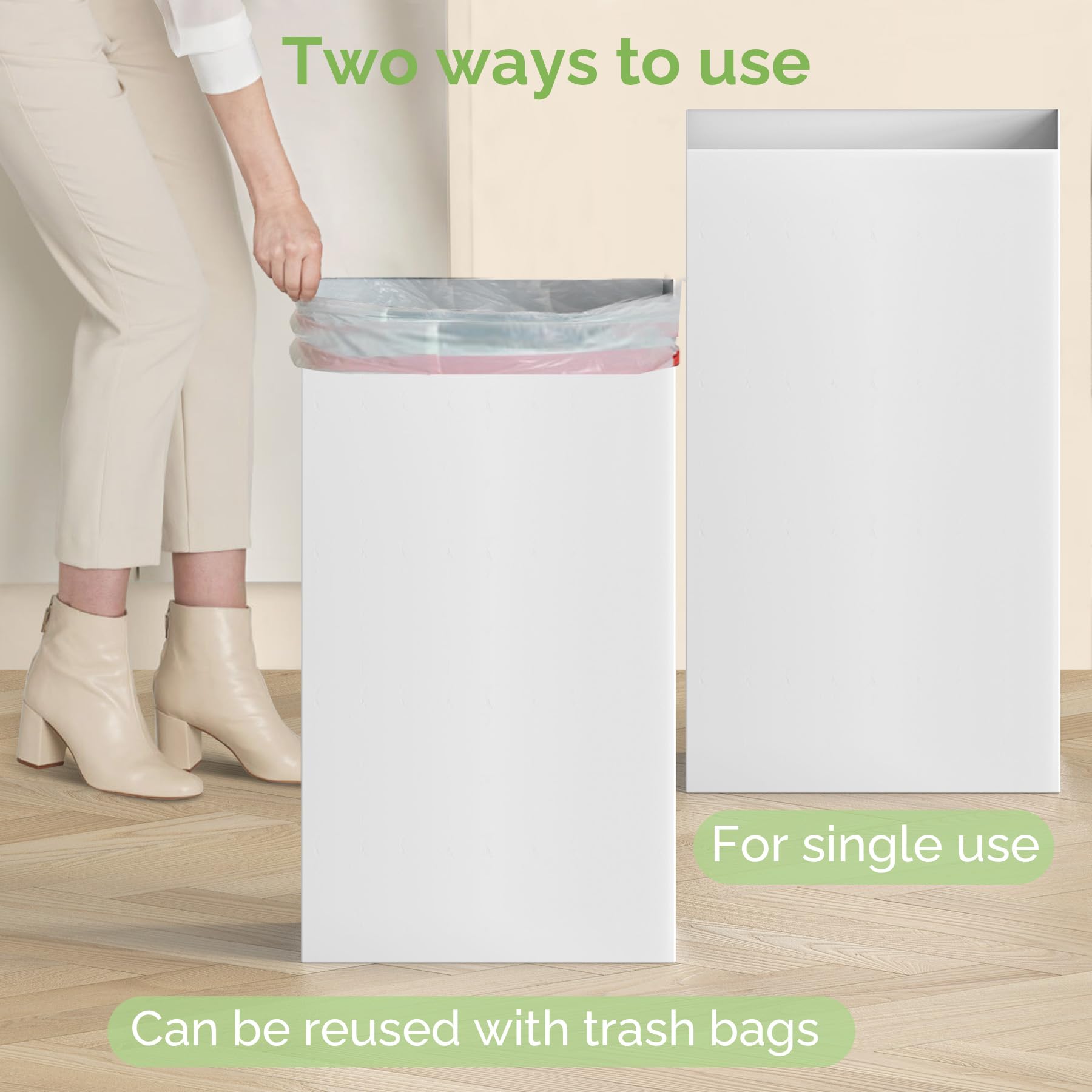 Magicheap cubo junto a una silla para comparar talla y volumen