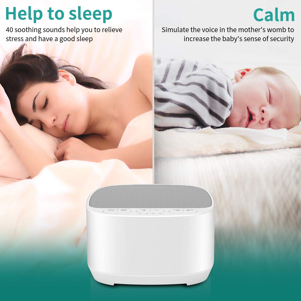 Magicteam uso junto a bebé durmiendo para promover sueño constante