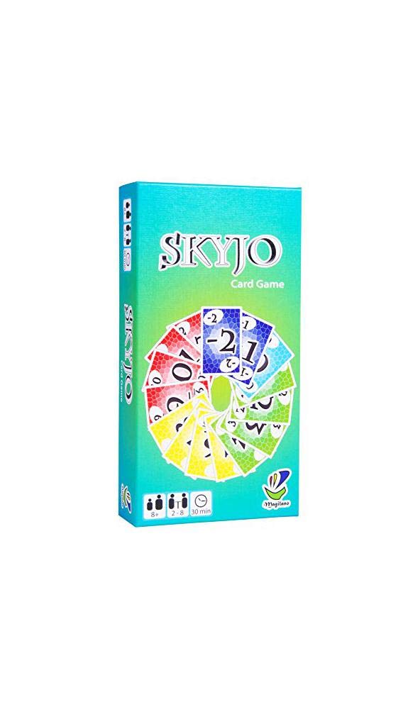 magilano SKYJO mesa con jugadores disfrutando rápida partida