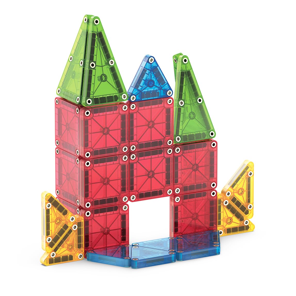 MAGNA-TILES niño construyendo microMAGS fomentando creatividad y motricidad