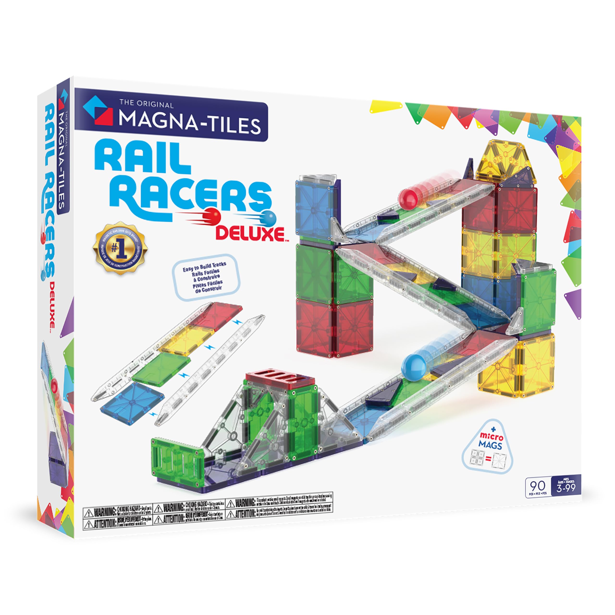 MAGNA-TILES front packaging showing set contents and benefits