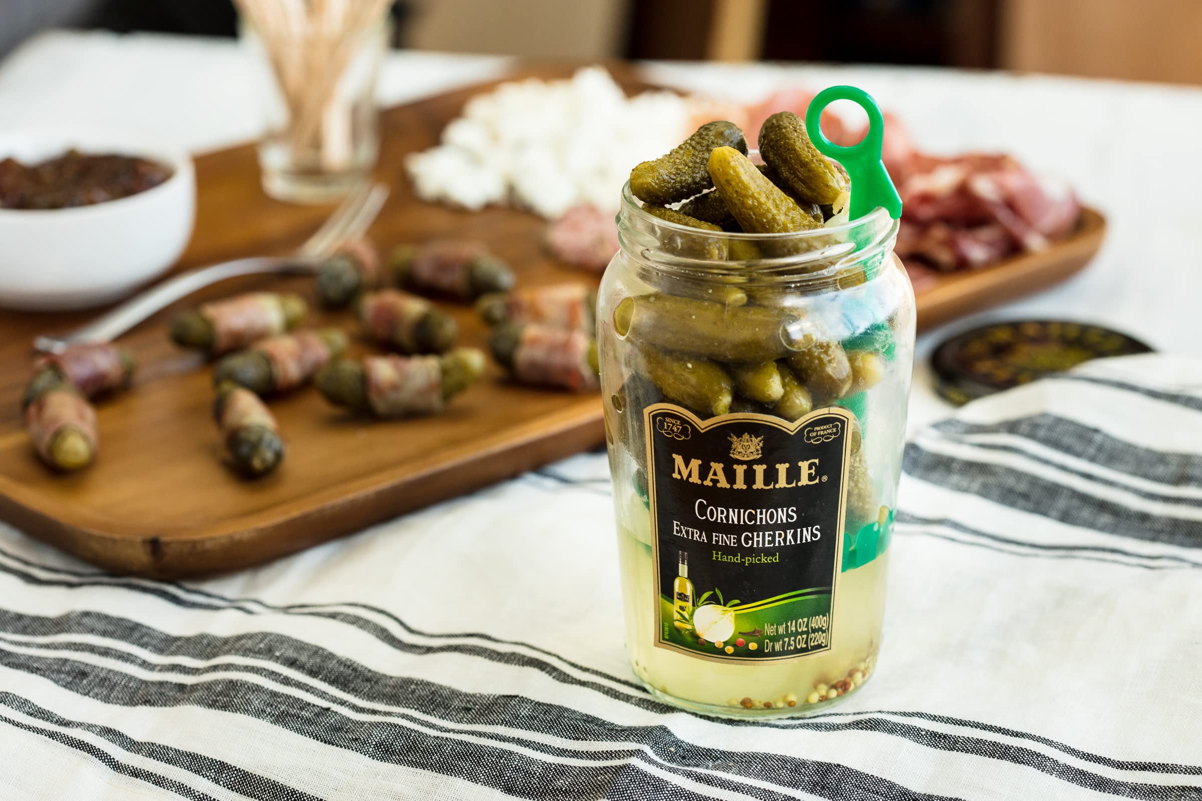 Maille primer plano de textura crocante y piel firme, resalta calidad