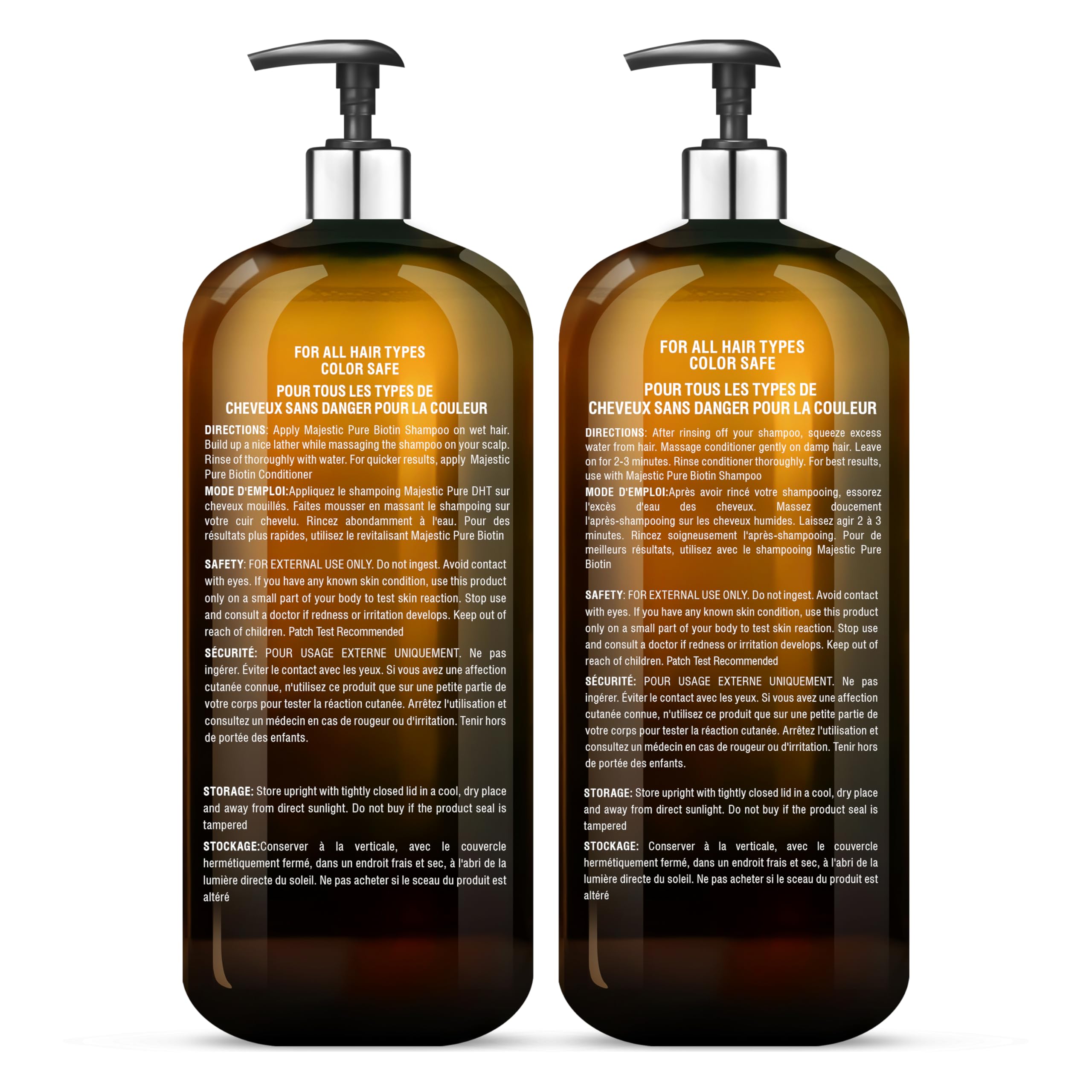 Majestic Pure romero y aceite de ricino ingredientes naturales que nutren