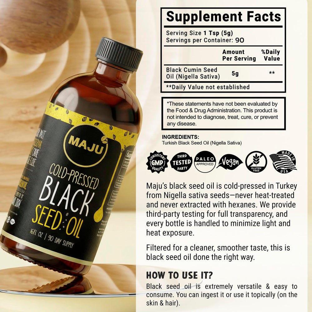 Maju Superfoods etiqueta con indicación Turquía, origen trazable y calidad