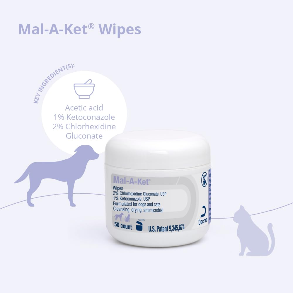 Mal-A-Ket uso en oreja de mascota para higiene local segura