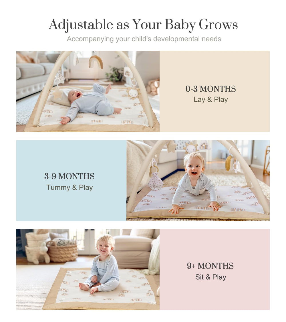 Mallify juguetes colgantes desmontables que estimulan agarre y seguimiento visual