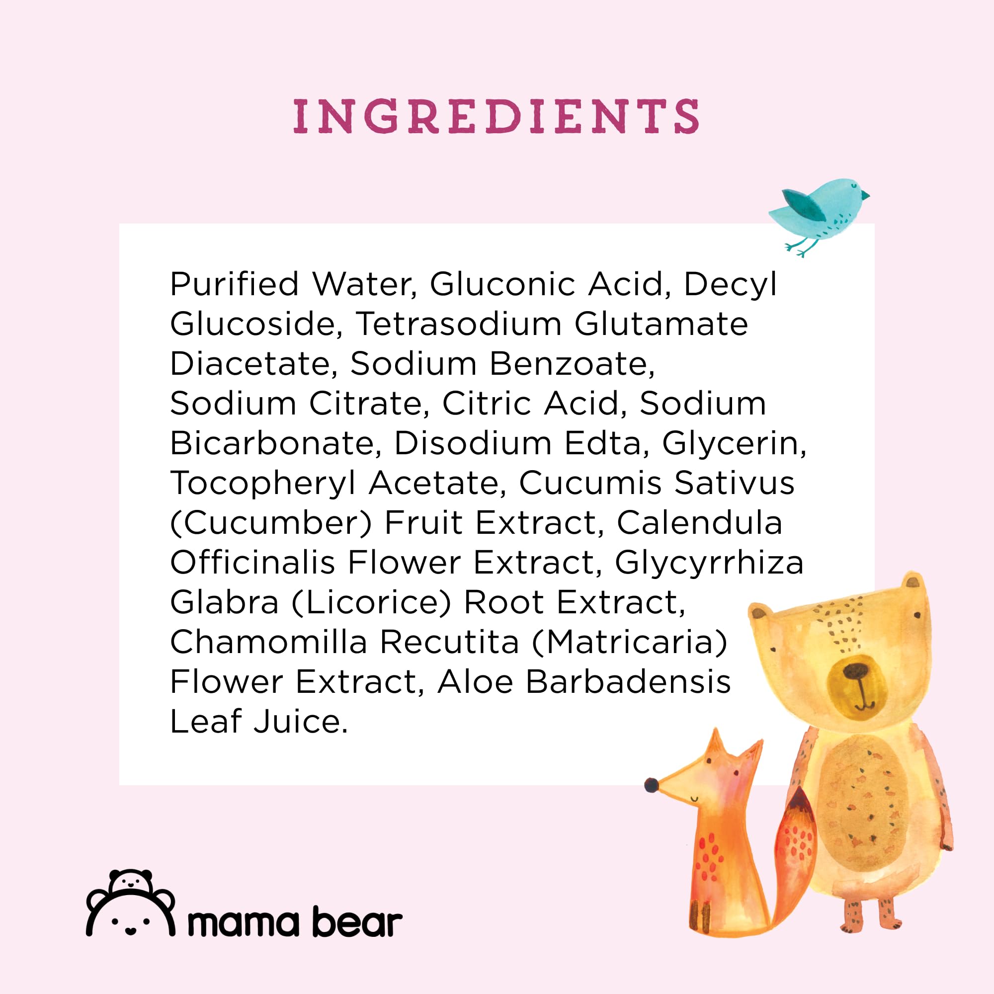 Mama Bear comparación de tamaño de paquete práctico para bolso