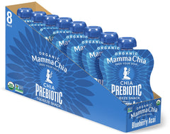 Mamma Chia frente del packaging mostrando porciones y beneficios portátiles