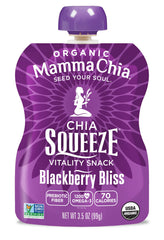 Mamma Chia primer plano de semillas de chía y textura cremosa beneficiosa
