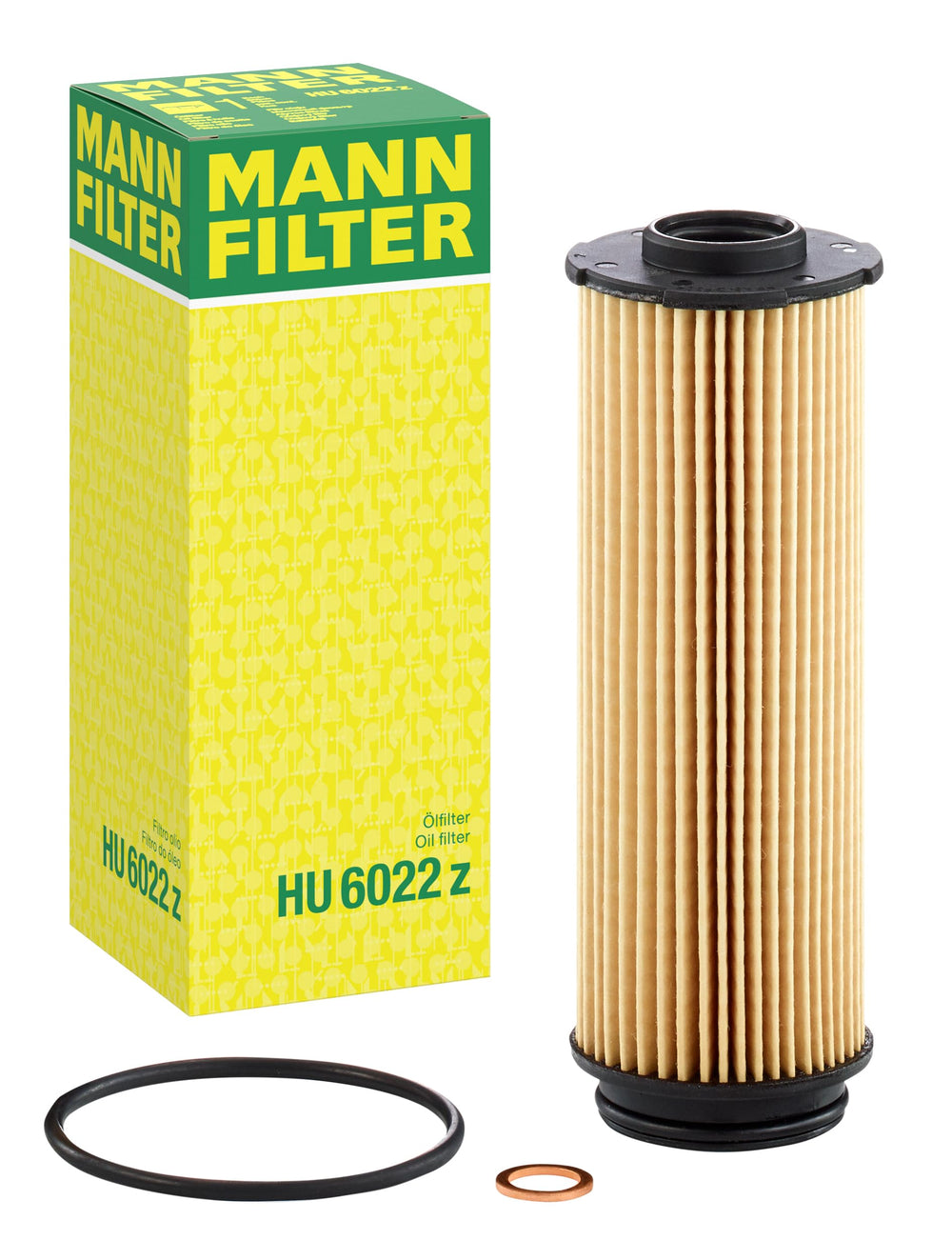 Mann Filter vista frontal del cartucho mostrando construcción robusta y ajuste perfecto
