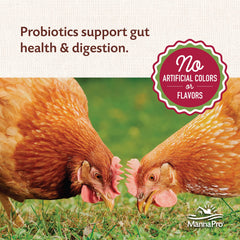 Manna Pro etiqueta nutricional detallada con proteína y probióticos