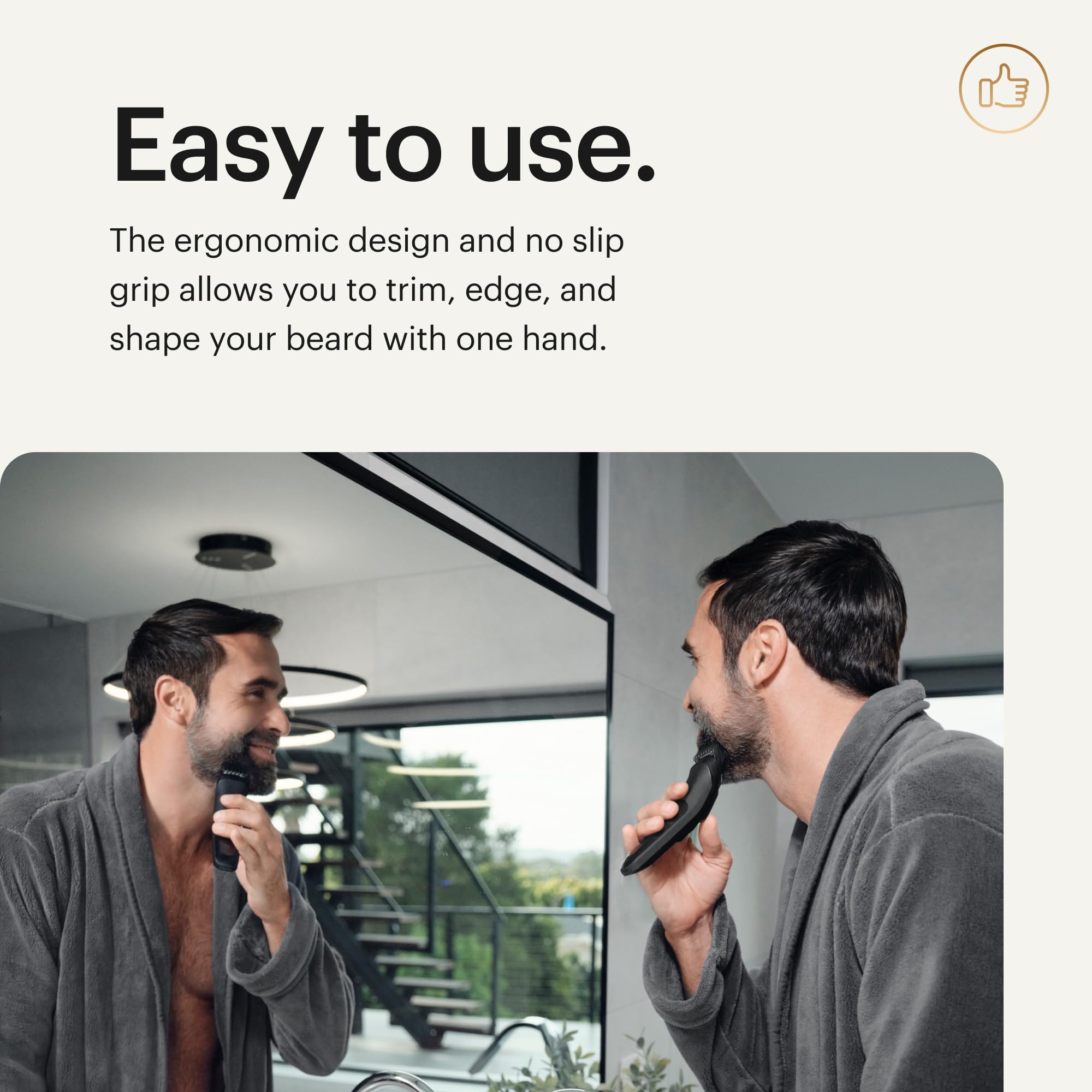 MANSCAPED control deslizante de 14 posiciones para ajustar longitud fácilmente