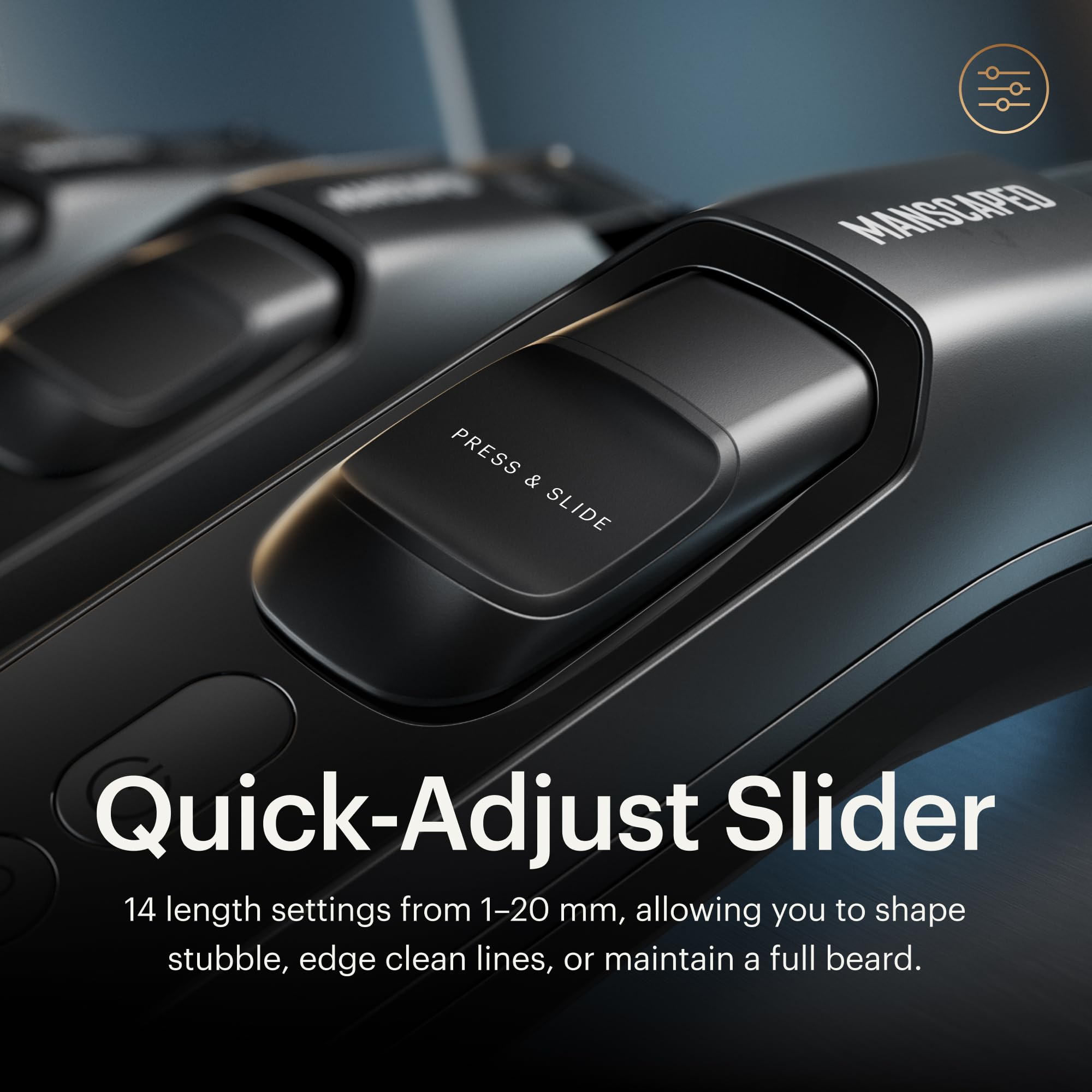 MANSCAPED peines y accesorios incluidos para versatilidad de estilos y acabados
