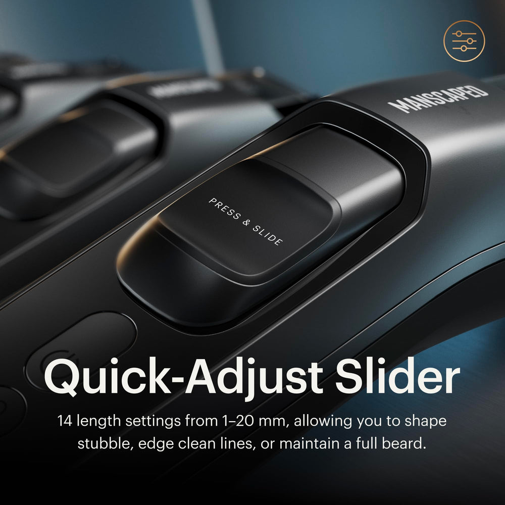 MANSCAPED peines y accesorios incluidos para versatilidad de estilos y acabados