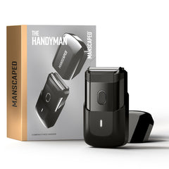 MANSCAPED vista frontal del dispositivo mostrando diseño compacto y práctico