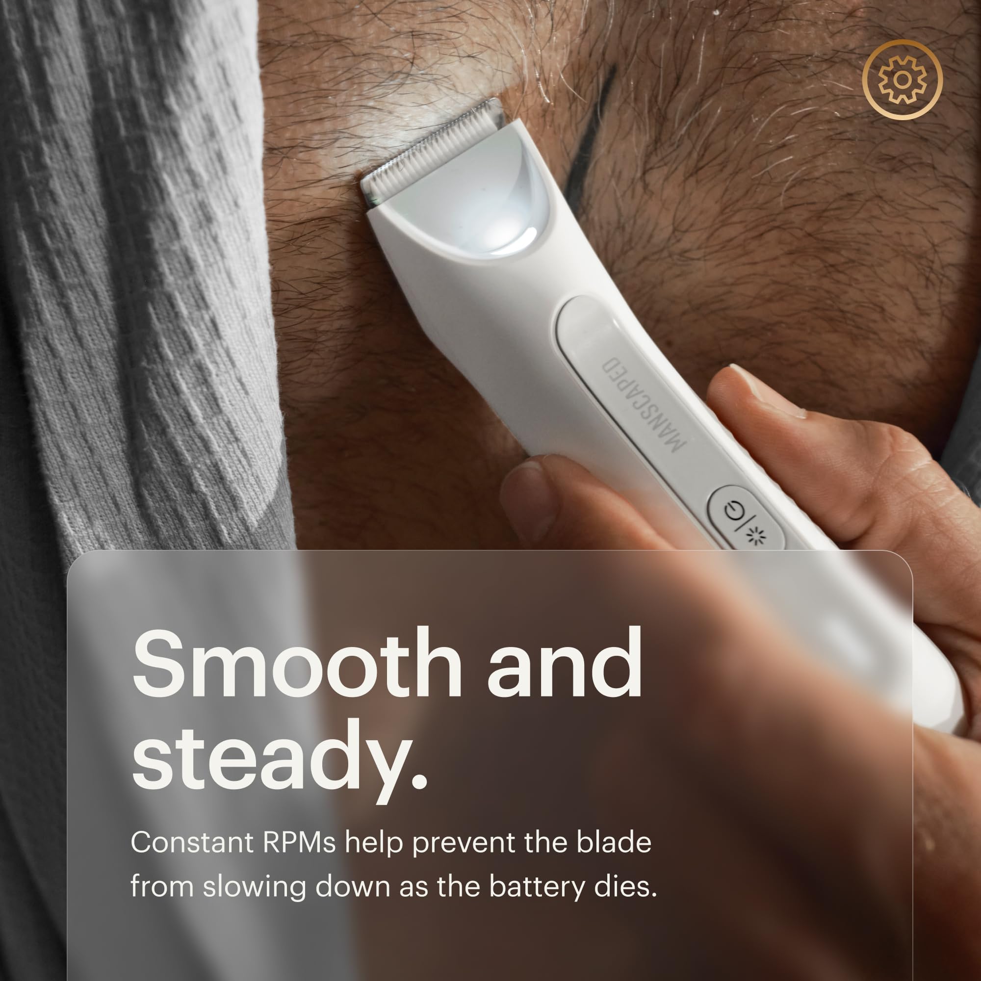 MANSCAPED luz LED integrada para ver áreas difíciles con precisión