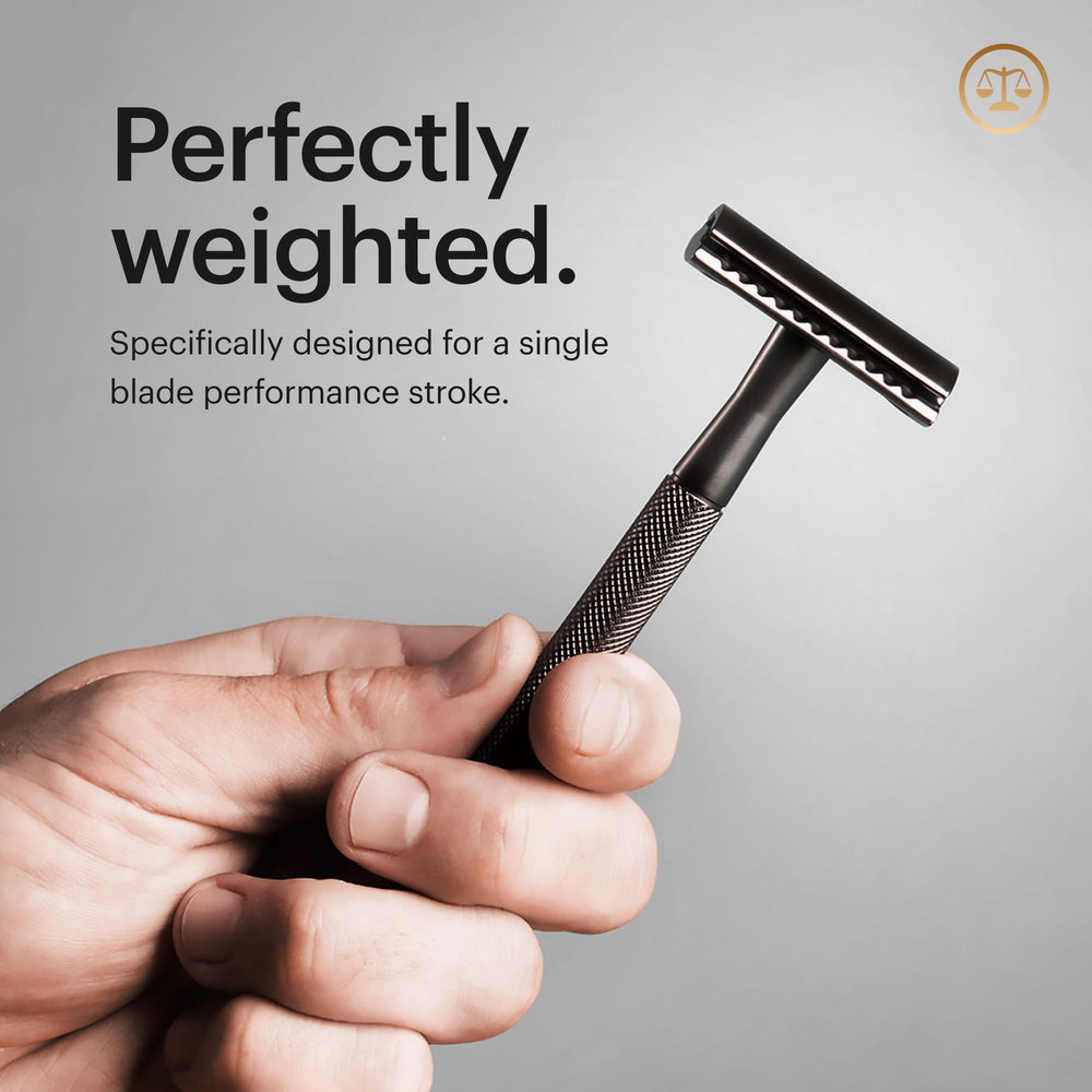 MANSCAPED acabado gun metal que protege contra desgaste