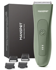 MANSPOT vista frontal del dispositivo mostrando diseño y botones, cómodo y seguro