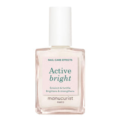 Manucurist Active Bright vista frontal del envase y acabado brillante