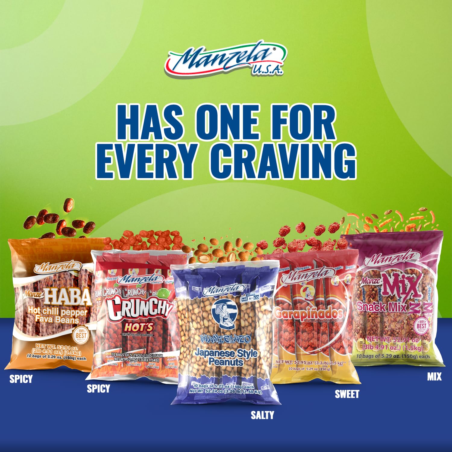 manzela snack servido en evento social, añade sabor a reuniones