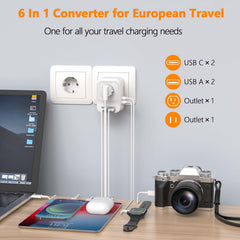Mapambo primer plano de puertos USB-C y USB-A para cargas rápidas y seguras