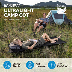 MARCHWAY detalle de tela ripstop que resiste abrasión y reduce hundimiento