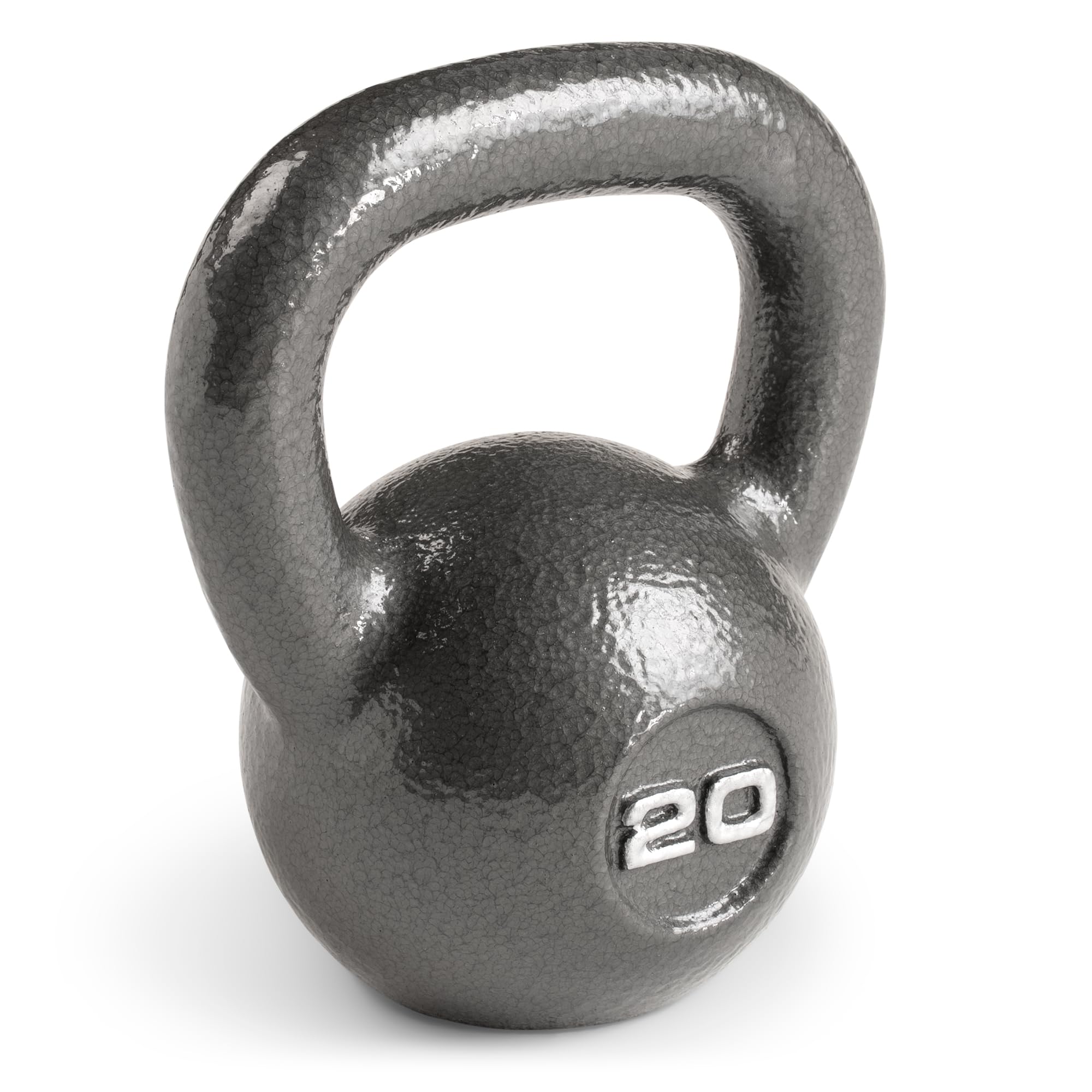 MARCY kettlebell 20 lb vista frontal mostrando forma compacta y estabilidad