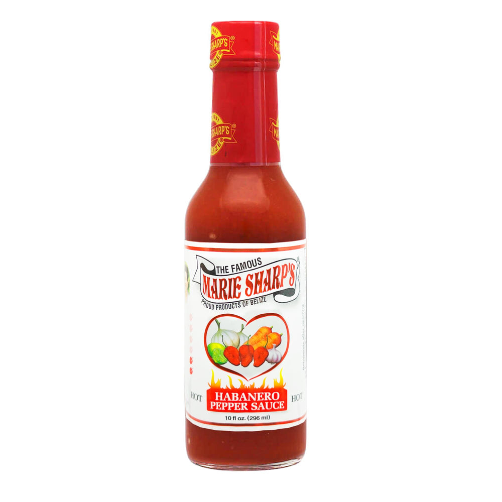 Marie Sharp's primer plano de textura de salsa resaltando frescura
