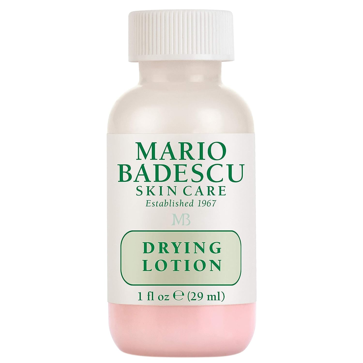 Mario Badescu frasco frontal mostrando el envase y aplicación precisa