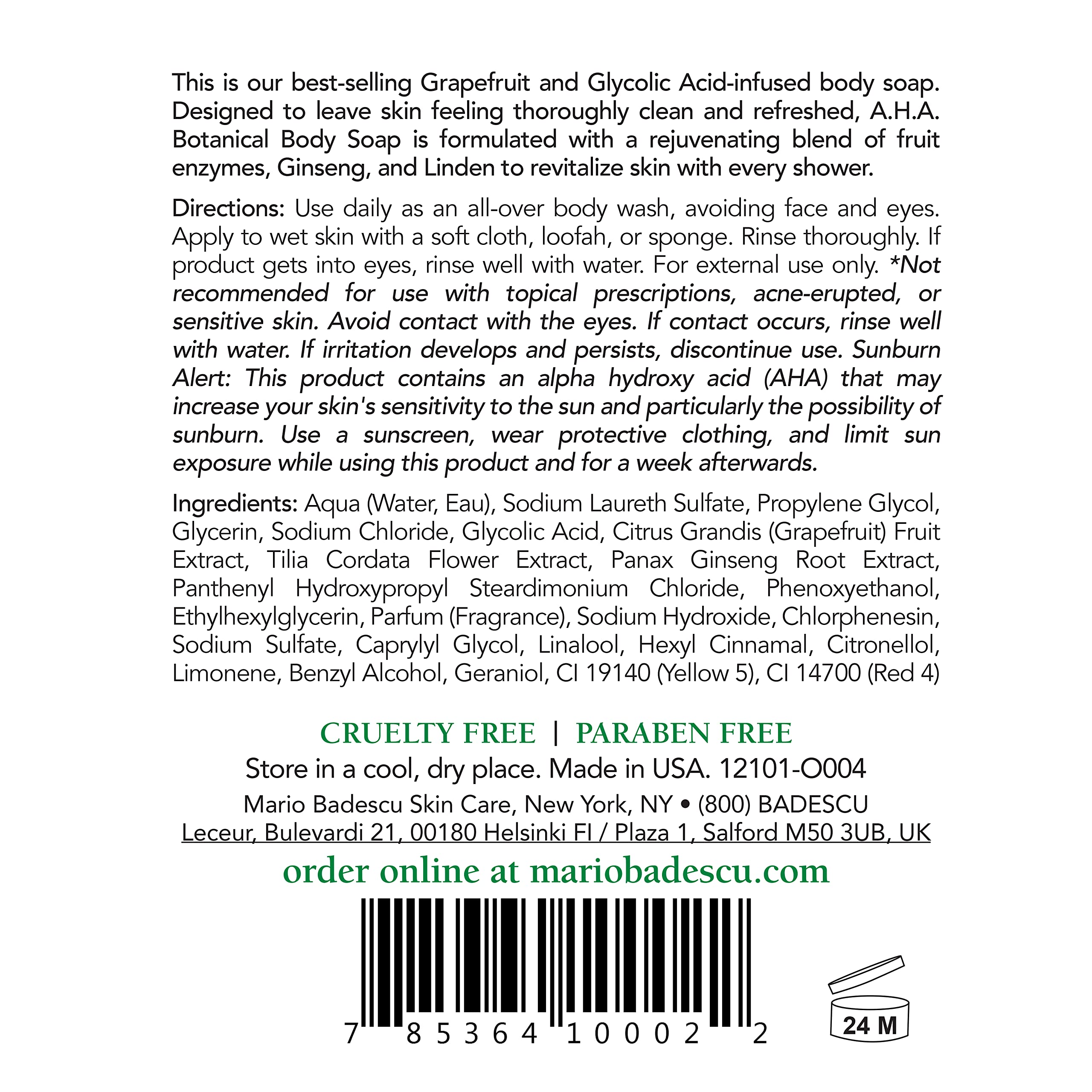 Mario Badescu gel corporal en baño relajante aportando aroma revitalizante