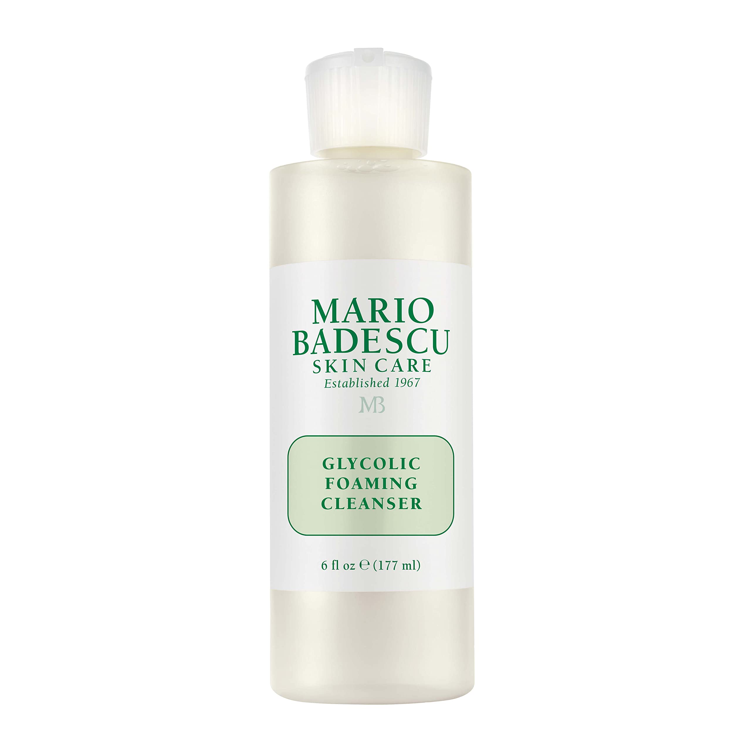 Mario Badescu limpiador glicólico frontal mostrando envase y volumen
