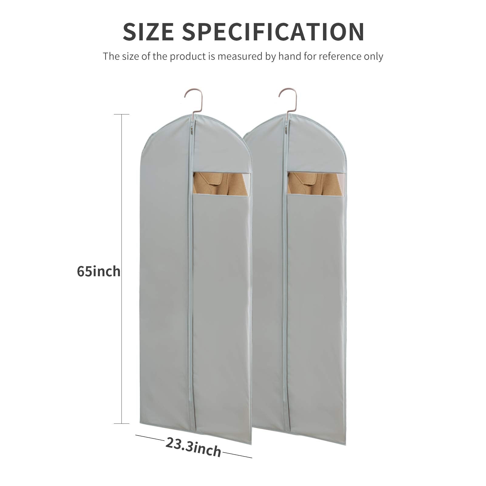 MARMINS comparación de talla 65" para vestidos largos y abrigos