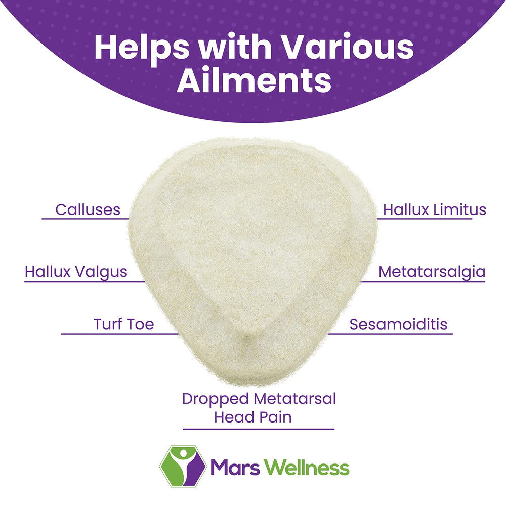 MARS WELLNESS comparación de tamaño junto a regla para escala clara
