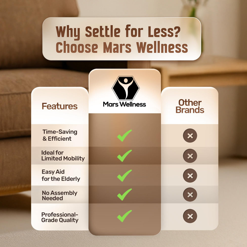 MARS WELLNESS detalle del armazón de acero, construcción resistente y estable