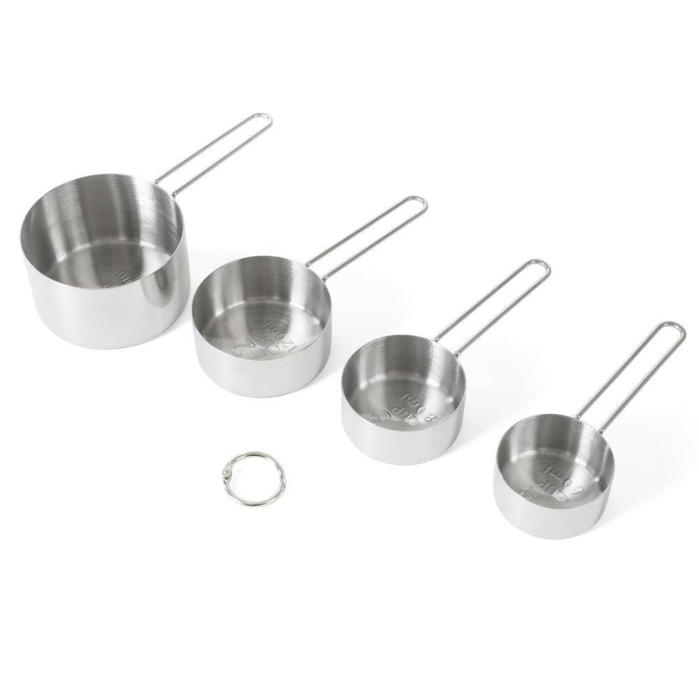 Martha Stewart comparación de tamaño de las cuatro tazas para planificar recetas