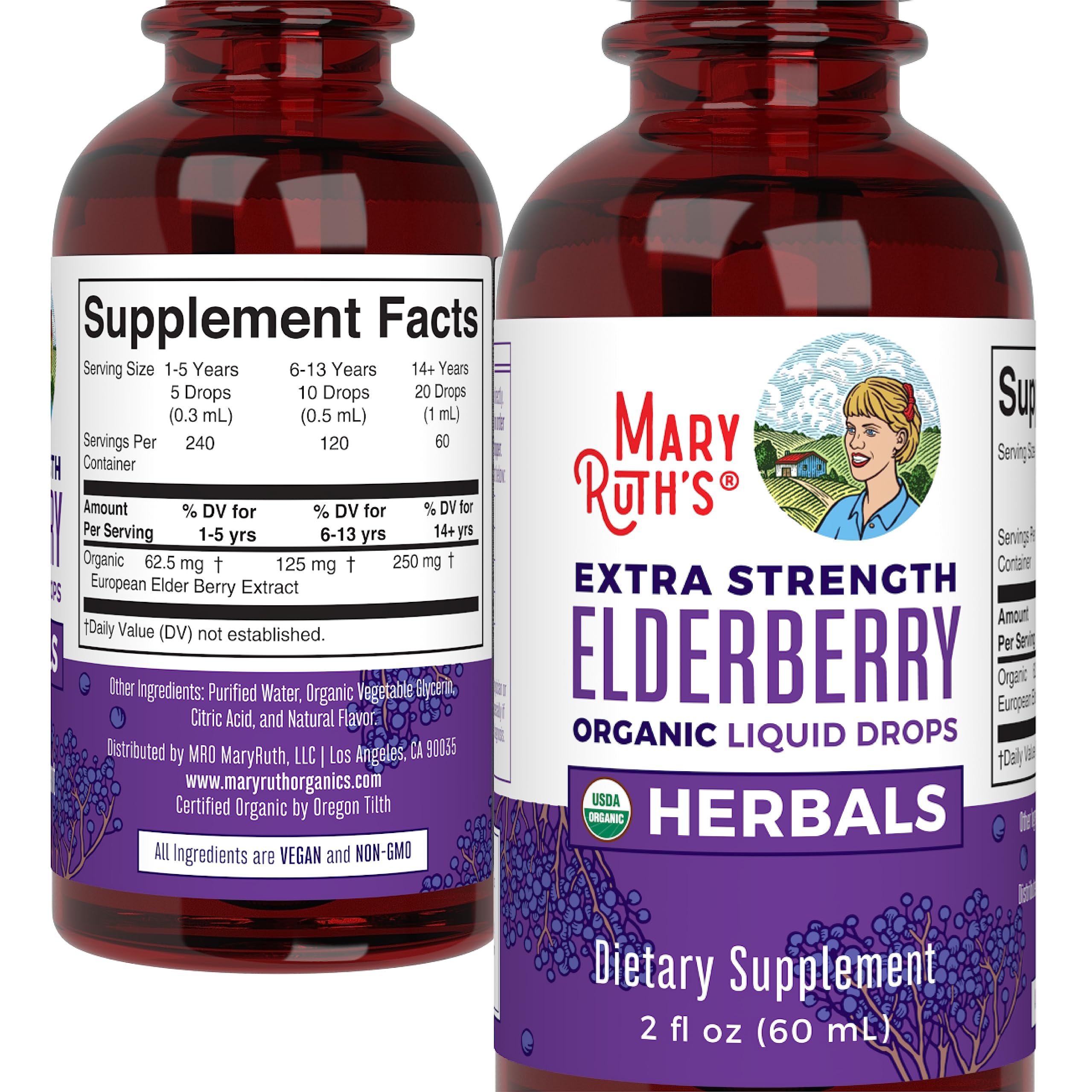 MARYRUTH'S frasco en encimera de cocina con ingredientes naturales y estilo de vida sano