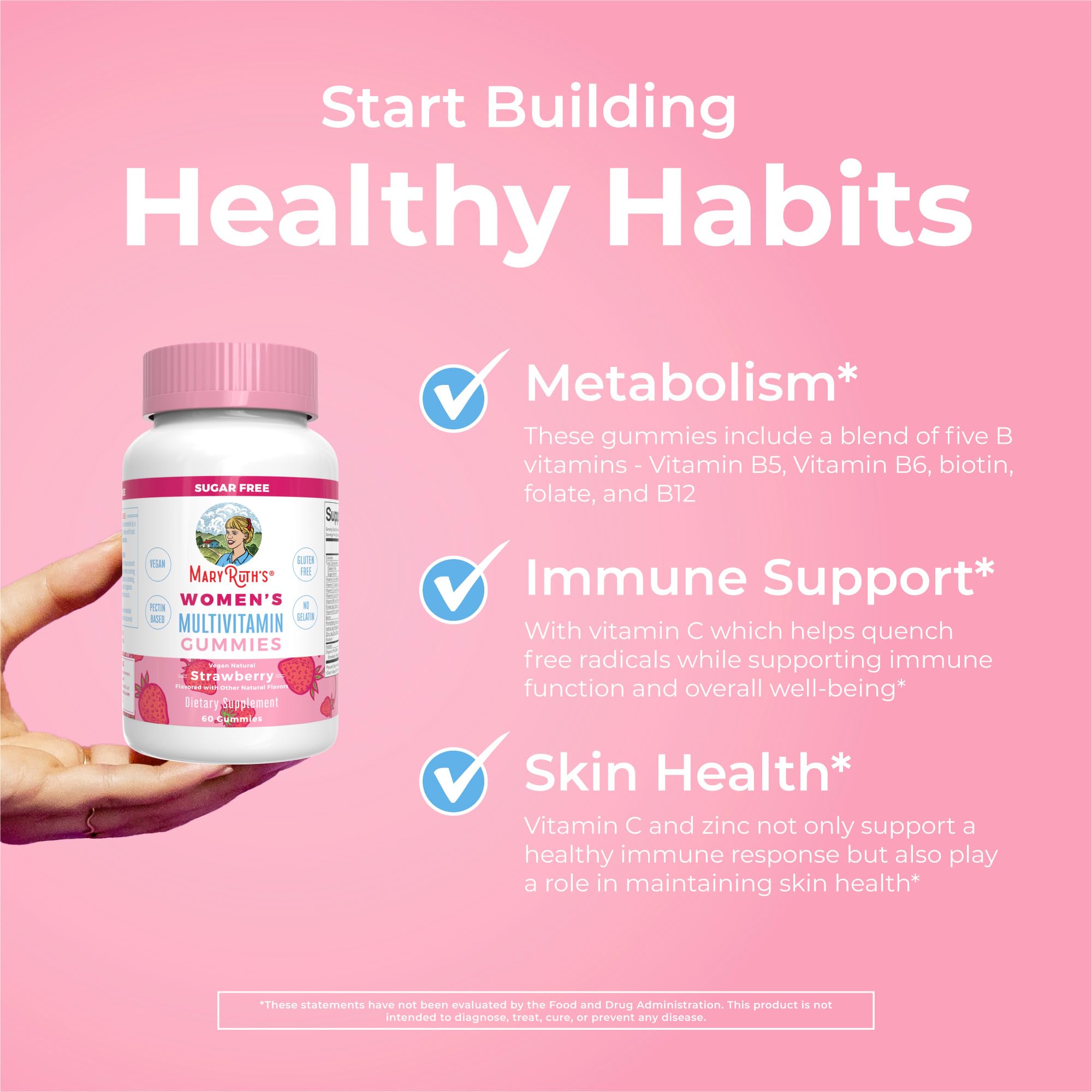 MARYRUTH'S escena lifestyle con personas incorporando suplementos