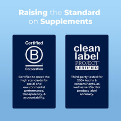MARYRUTH'S etiqueta con certificaciones Non-GMO y Clean Label visibles
