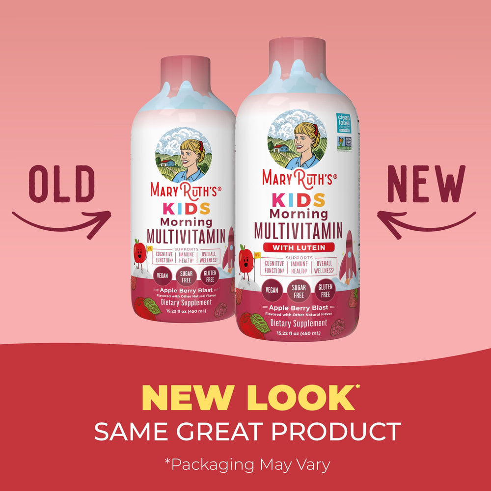 MARYRUTH'S etiqueta nutricional detallada con lista de vitaminas y minerales